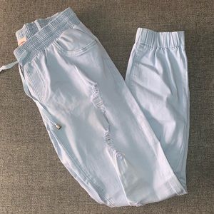 Denim joggers showpo size 6